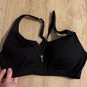 Victoria's Secret Black Zipper Sports Bra